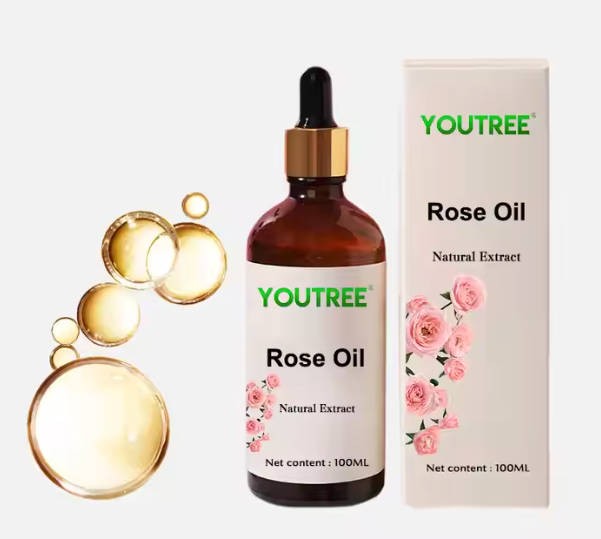 Youtree Pure Natural Cosmetic Grade Pure Organic Damascus Rose Essential Oil for Skin Care Body Massage