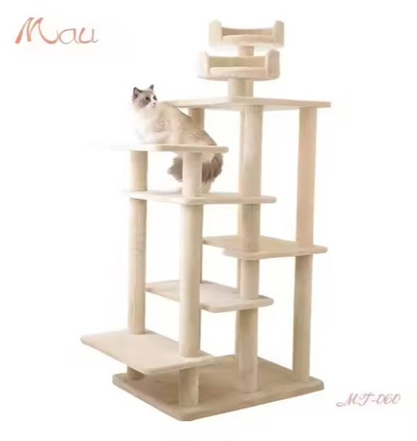 Wholesale Playing Multilevel Scratcher Pets Accessories Tall Cat Tower Luxury Cat Tree