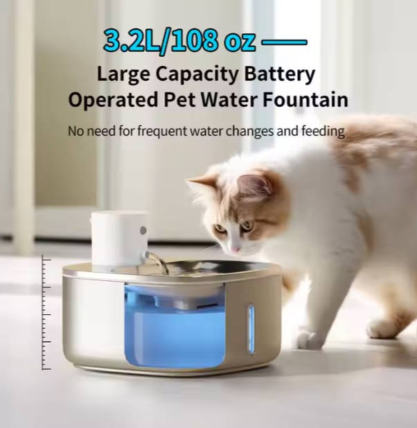 Automatic Cycle Pet Water Dispenser Intelligent Wholesale Cat Water Fountain Automatic Dog Battery Operated Pet Product