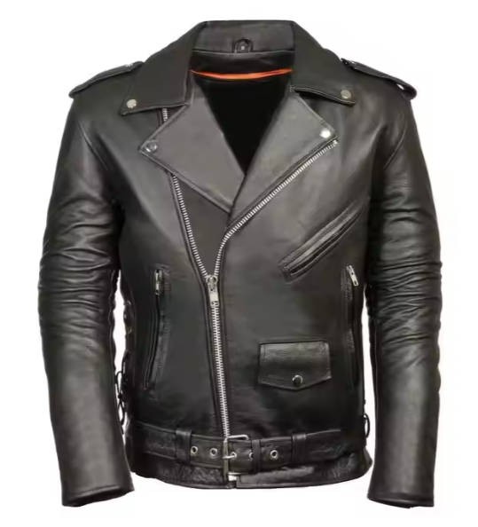 Factory direct selling men's leather clothes Top trendy motorcycle washed with water cotton leather men's jackets