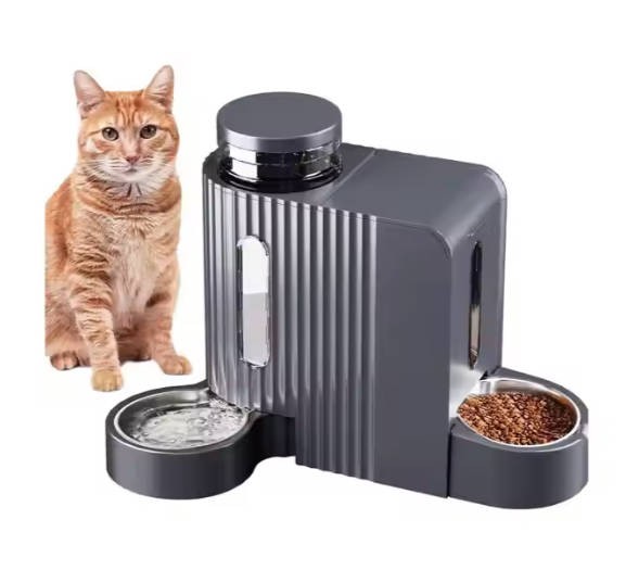 Feed, Feed and Water Smart Convenient Large Capacity Safe Pet Feeder for Cats and Dogs