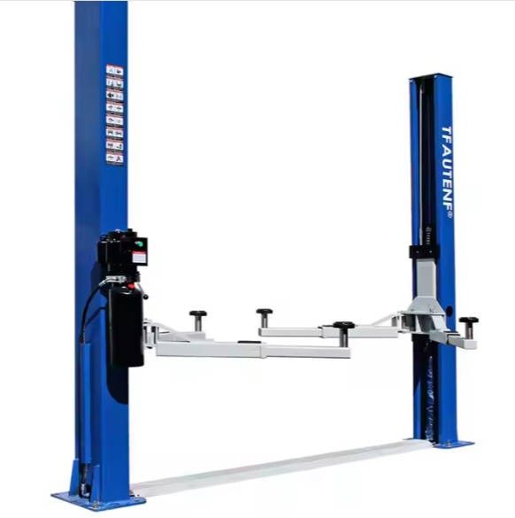 Factory cheap electric hydraulic 2 post vehicle lift two post car hoist with 4 tons lifting capacity for garage and car workshop