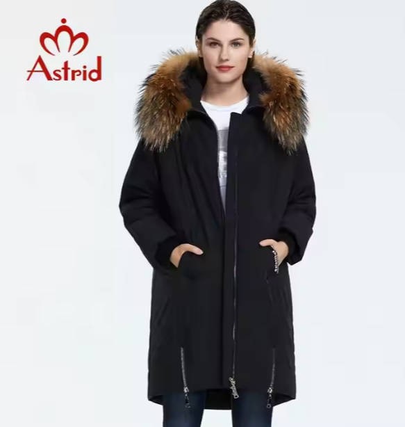 winter coat women down jacket women loose clothing with fur outerwear high quality thick cotton women in two color coat AR-9246