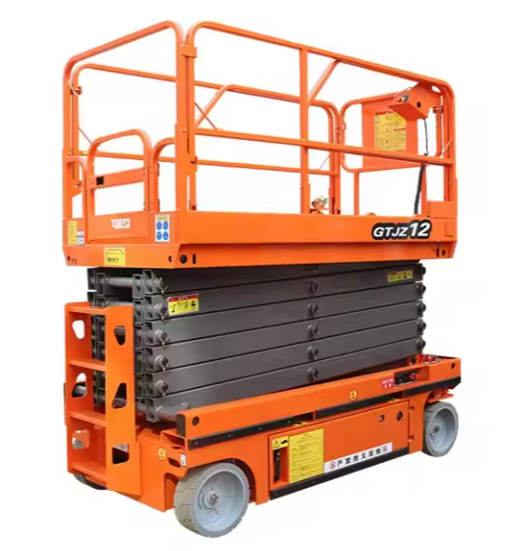Battery powered 220V mobile electric self-propelled hydraulic scissor lift platform table with good price