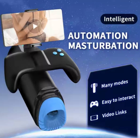 Hot Sale Handle Control Thrusting and Heating Male Sex Toys Masturbation Cup Adult Shop Products