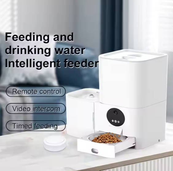 Smart Wifi Food And Water 2 In 1 Intelligent Electric Small Animal Pet Feeder Dog Cat Water Dispenser Automatic Pet Food Feeder