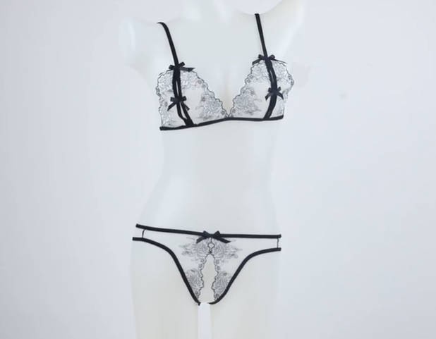 Women Erotic Lingerie Glow in the Dark Luminous Sexy Hot Transparent Two Piece Shine Underwear Stripper Lingeries Sets