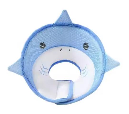 Elizabethan Circle shark shape Cat Pet Collar Postoperative Recovery Anti-Licking Adjustable Care Cat Elizabeth Collars